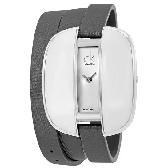 CALVIN KLEIN - Montre pour femme Treasure avec cadran argenté