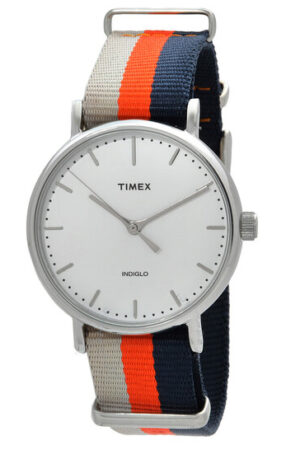 Timex-Montre femme Weekender Fairfield à quartz avec cadran blanc
